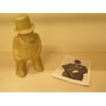 A Bovey Pottery 'Our Gang' figure of Winston Churchill, 19cm tall, in good condition, some