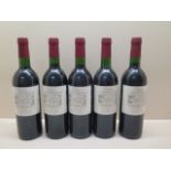 5 bottles of Chateau Font Marie Cuvee Hors Classe red wine 2000, levels good