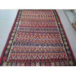 A Kilim rug approx 2m x 3.5m used but reasonably good