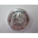 A 2021 10oz fine silver 999 £10 coin