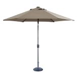 A Four Seasons outdoor Riviera 2.5m round parasol in taupe - base not included