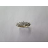 A 14ct yellow gold diamond ring, size N, approx 3.7 grams, in good condition