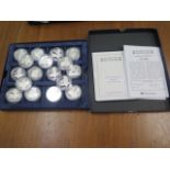 17 silver proof Victoria Cross winners coins, 480 grams