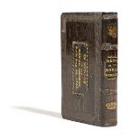 NAVAL INTEREST. AN OAK BOOK MADE FROM THE WRECK OF THE ROYAL GEORGE 19TH CENTURY the spine inscribed