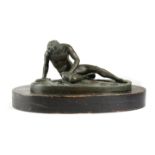 AN ITALIAN BRONZE GRAND TOUR FIGURE OF THE CAPITOLINE DYING GAUL AFTER THE ANTIQUE, LATE 19TH