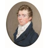 λJohn Smart (1741-1811) Portrait miniature of a gentleman, possibly George William Finch-Hatton,