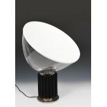 A Flos Taccia 121 table lamp designed by Achille Castiglione, designed in 1962, enamelled and