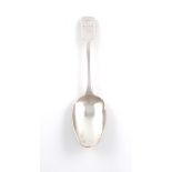 A George III Irish Regimental silver Fiddle pattern tablespoon, Royal Dublin City Militia, by