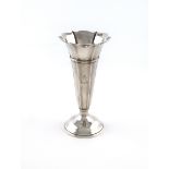A Regimental silver vase, the 128th Pioneers, by the Goldsmiths and Silversmiths Company, London