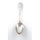 A George III Irish silver Fiddle pattern basting spoon, The Royal Artillery, by Richard Whitford,