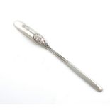]#A William IV Regimental silver Fiddle and Thread pattern marrow scoop, 83rd (County of Dublin)