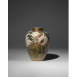 A SMALL JAPANESE SATSUMA VASE BY KINKOZAN MEIJI OR TAISHO, EARLY 20TH CENTURY The bulbous body