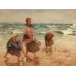 William Marshall Brown RSA, RSW (Scottish 1863-1936) Bait Gatherers, Cockenzie Signed and dated