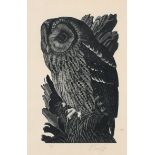 ‡Charles Frederick Tunnicliffe OBE, RA (1901-1979) Tawny Owl Signed and numbered 10/50 C.F.