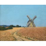 James Bolivar Manson (1879-1945) Brittany landscape with a windmill Oil on canvas 40.8 x 50.8cm