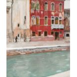 Henry Bishop (1868-1939) Red Palazzo, Venice Signed H. Bishop (lower left) Oil on canvas 46 x 38cm