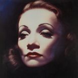 ‡Gottfried Helnwein (Austrian b.1948) Marlene Dietrich Signed by the artist and the sitter and