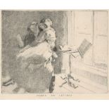 Walter Sickert RA, RBA (1860-1942) Femme de Lettres (Bromberg 149) Etching, sixth of seven states 15