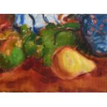 ‡Sir Matthew Smith CBE (1879-1959) Still life with fruit Oil on canvas 25.5 x 35.9cm Provenance: