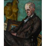 ‡Alfred Wolmark RA (1877-1961) Portrait of Terrick Williams (1860-1936), seated next to a picture