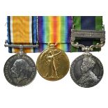 Three medals to Lieutenant Frank Cyril Dominy, Indian Army, formerly 18th London Regiment (Royal