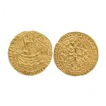 Edward III (1327-77), gold noble, pre-treaty period, series G (1356-1361), French title, im. thick