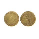 Charles I (1625-49), gold unite, Tower mint under the king, second bust, im. cross calvary, MAG BRIT