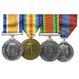Four Medals to Herbert Cummings, 18th London Regiment (London Irish Rifles) and G.P.O.: British