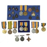 A small collection of First World War Campaign Medals to the 18th Battalion London Regiment (
