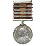 A Queen's South Africa medal to Private P French, Volunteer Company 2nd Battalion Middlesex