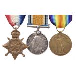 Three Medals to Private H. Pyke, 13th Canadian Infantry: 1914-15 Star (414739 PTE H. PYKE. 13/CAN: