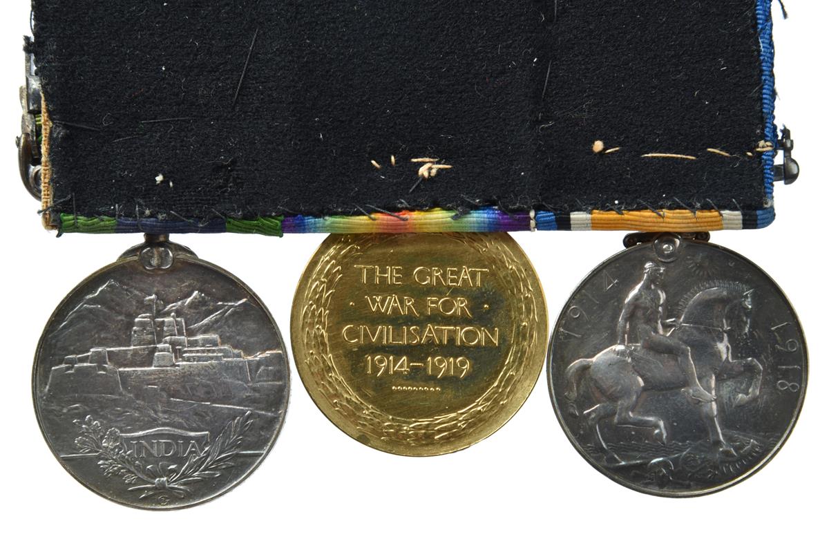 Three medals to Lieutenant Frank Cyril Dominy, Indian Army, formerly 18th London Regiment (Royal - Image 2 of 2