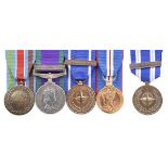 Five medals to Private R. Barkworth, Royal Logistics Corps: United Nations Medal , UNPROFOR