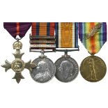 An OBE group to Major Basil Henry Archer, Yorkshire Regiment and 2nd/18th London Regiment (London