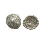 British Celtic coinage, silver half unit, helmeted head, rev. horse, 1.28g (S 54), about very fine.