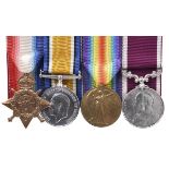 Four Medals to Captain Basil Joseph Collingwood, Royal Army Ordnance Corps: 1914 Star (0824 CONDR: