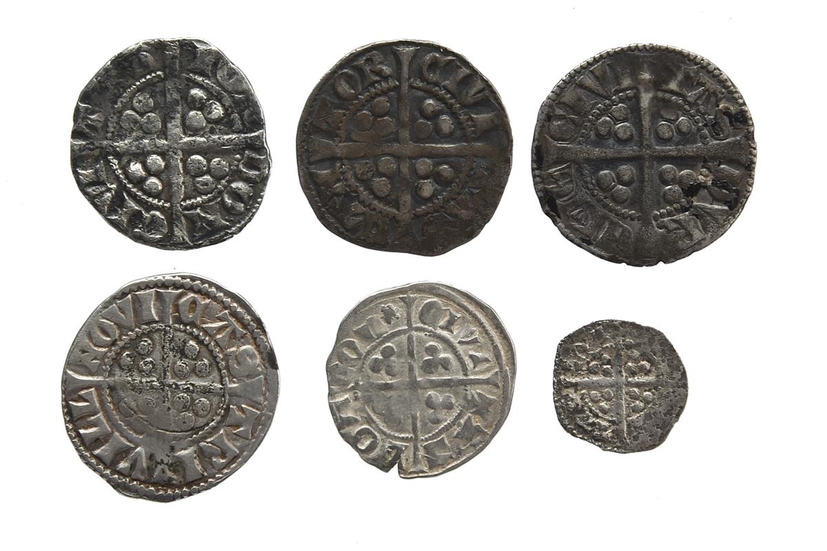 Edward I (1272-1307), new coinage (from 1279), a small collection of silver coins, comprising: - Image 2 of 2
