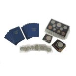 A quantity of British coins, mainly late pre-decimal and decimal, including specimen sets and