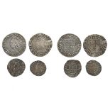 Elizabeth I (1558-1603), four silver coins: sixpence, 1562, milled coinage, mm. star, 3.06g (S