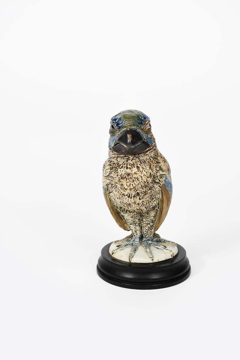 A Martin Brothers Pottery stoneware bird jar and cover by Robert Wallace Martin, dated 1892, the - Image 2 of 5