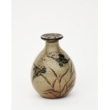 A Martin Brothers Pottery stoneware vase, ovoid form with flaring neck, incised and painted with