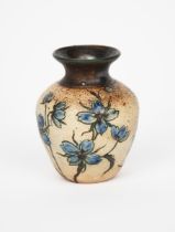 A small Martin Brothers Pottery stoneware vase by Edwin & Walter Martin, shouldered ovoid form,