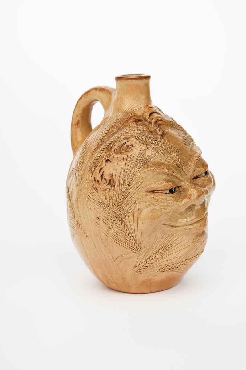 John Barleycorn a Martin Brothers Pottery stoneware bottle by Robert Wallace Martin, dated 1900, - Image 5 of 5