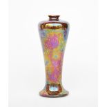 A Ruskin Pottery lustre baluster vase by William Howson Taylor, slender, baluster form covered in