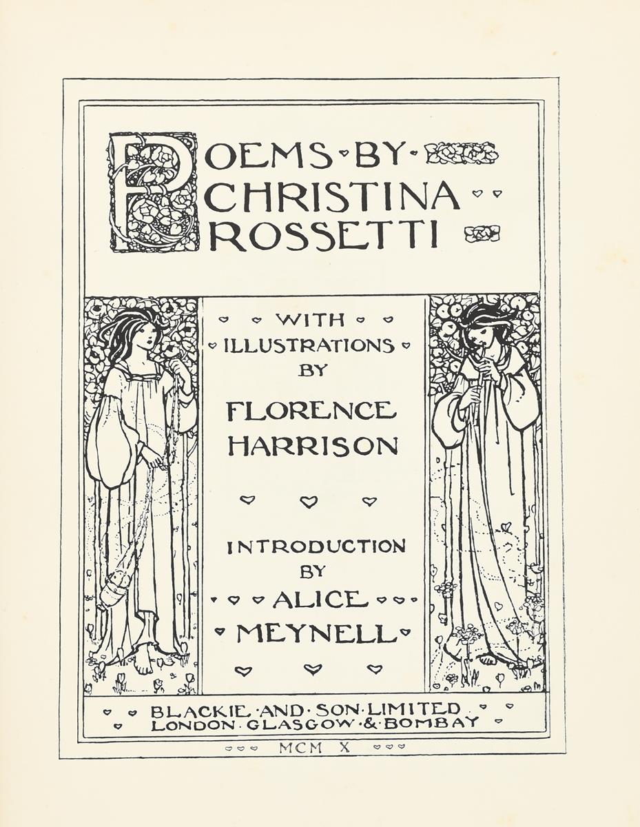 'Christina Rossetti Poems' illustrated by Florence Harrison, a book published by Blackie & Sons, - Image 2 of 2