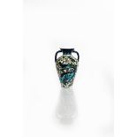 A William De Morgan Persian twin-handled vase, dated 1890, shouldered form with flaring neck and