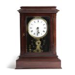 AN ELECTRIC MANTEL CLOCK BY THE EUREKA CLOCK CO. LTD., DATED '1906' the brass movement stamped '