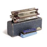 A HOHNER SIX-WAY PADDLE WHEEL EXTRA FEINE HARMONICA with its original box; together with a 'Parrot