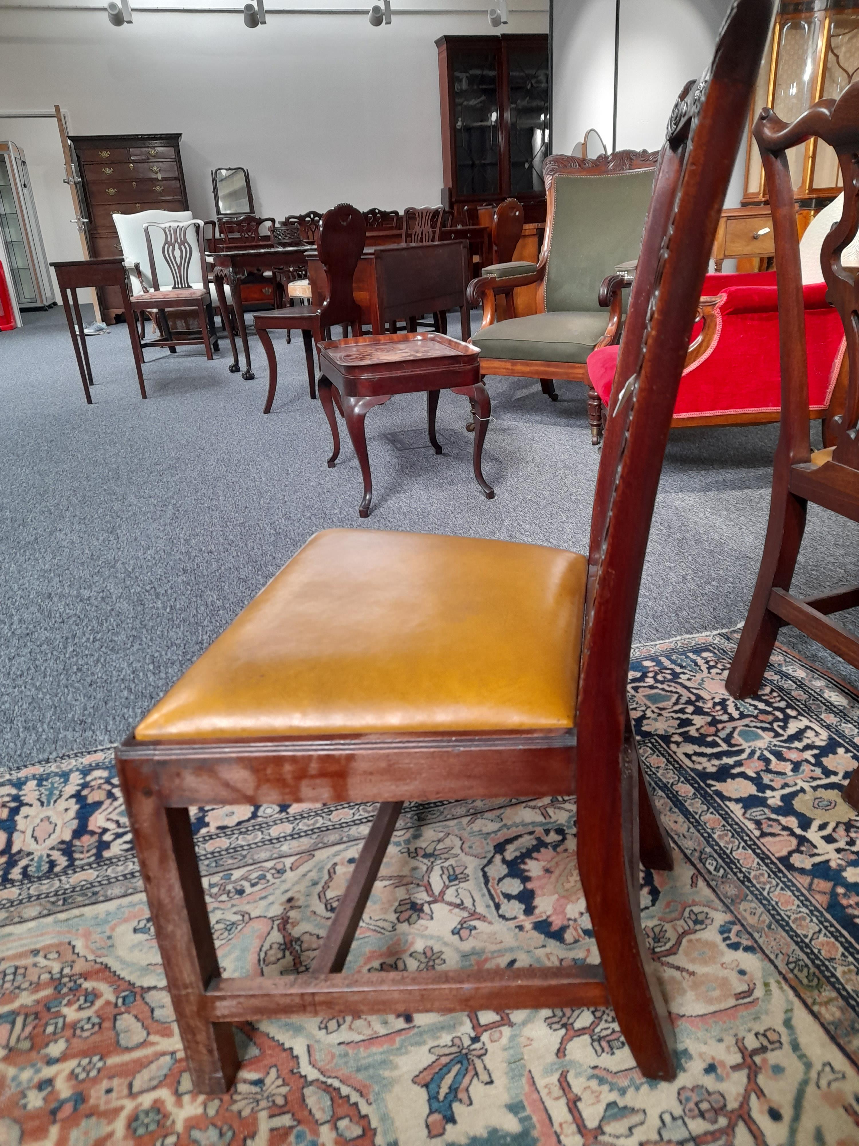 A SET OF SIX EARLY GEORGE III MAHOGANY DINING CHAIRS CHIPPENDALE PERIOD, C.1760-70 each with a - Bild 47 aus 73