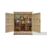 THE 'GREGSON HOUSE' AN IMPORTANT EARLY VICTORIAN CUPBOARD DOLL'S HOUSE FROM 1830, THE VAST MAJORITY